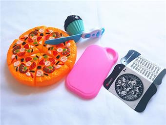 Pizza ice cream set (all can be cut), enjoy cutting and playing at home   ITEM NO.： W037595