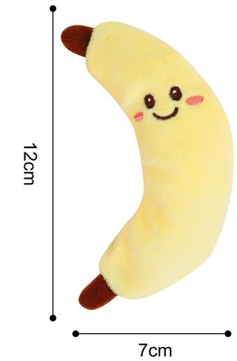Banana plush baby grasping and soothing puzzle early education toy (jacket washable)   ITEM NO.： W029284