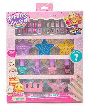 Cross border children's makeup, cosmetics, accessories, nail art, combing, dressing up as a girl's toy, playing house, nail art, new DIY set   ITEM NO.： W025910