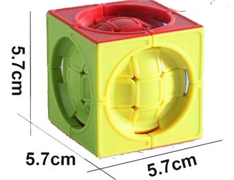 5.7cm Third level Solid Color Magic Ball+3.5cm Small Magic Ball with Keychain   ITEM NO.： W023221