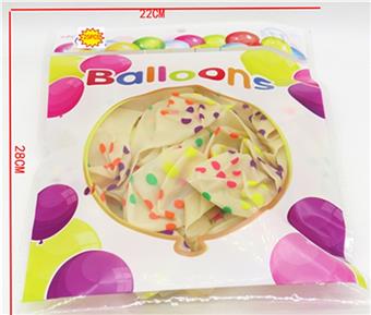 25 transparent circular balloons   ITEM NO.： W027720
