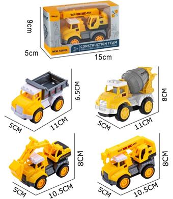 ABS Inertial Car Engineering Kit Single Pack (4 Mixed Models)   ITEM NO.： W029491