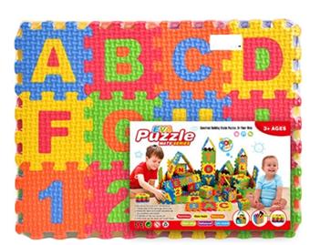 EVA English letter and number puzzle 36pcs   ITEM NO.： W032540