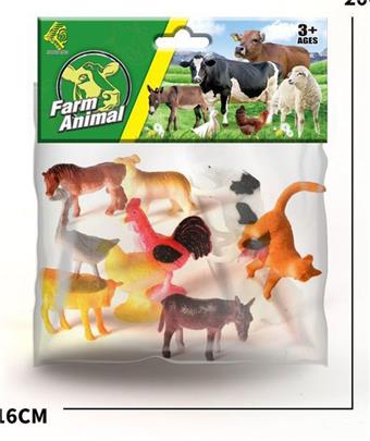 12 sets of simulated animals   ITEM NO.： W029497