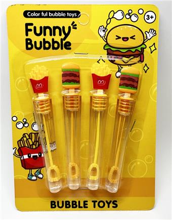 13cm French fries burger with 4 bubble sticks   ITEM NO.： W032431
