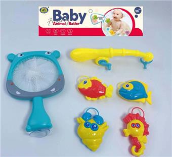 (Bathroom Hippopotamus Net Fishing with Light Little Cute Fish Series Single)   ITEM NO.： W035070