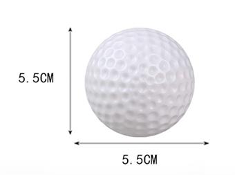 5.5CM large golf balls (12 pieces) default white, customizable color   ITEM NO.： W032294