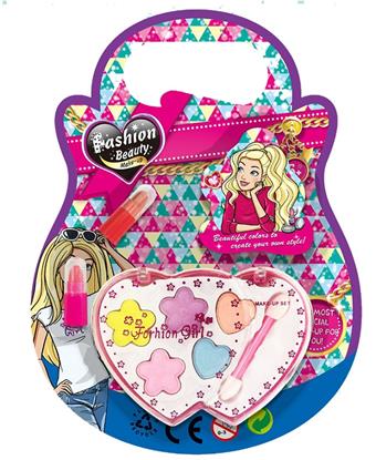 Xiao Shuang's Peach Heart Cosmetics Group Girl Dresses up as a Homemaker Children's Makeup Play Simulation eye shadow   ITEM NO.： W039695