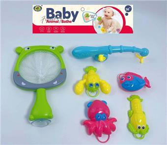 (Bathroom Hippopotamus Net Fishing with Light Little Cute Fish Series Single)   ITEM NO.： W035100