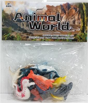 Realistic cartoon marine animals   ITEM NO.： W021873