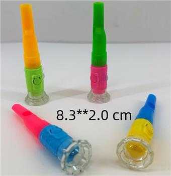 Electric light flashlight whistle   ITEM NO.： W028634