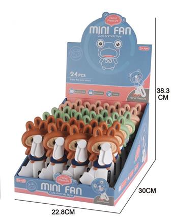 Rabbit hand pressure fan (24PCS)   ITEM NO.： W031833