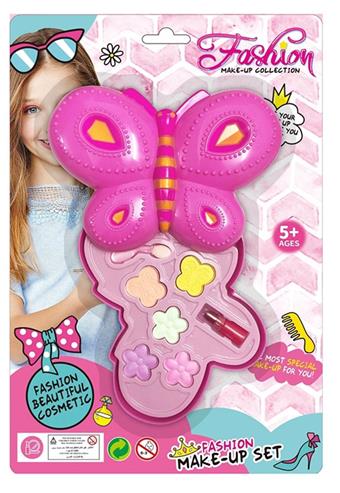 One layer Butterfly Makeup Set (Play Home Makeup Set, Children's Makeup Set, DIY Dress up for Girls and Girls)   ITEM NO.： W039790
