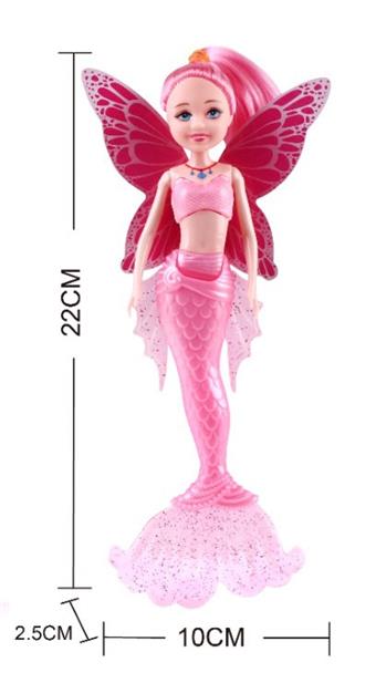 21.5cm Little Kelly Light Mermaid Butterfly Fairy Doll   ITEM NO.： W031640