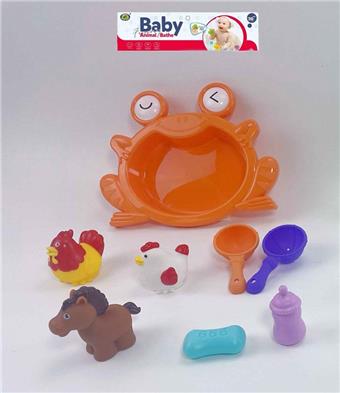 (Bathroom toy frog basin farm 2 mixed)   ITEM NO.： W035304