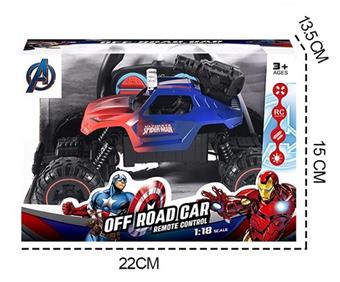 1: 18 Avengers Bomb Remote Control Car (Electricity included)   ITEM NO.： W025616