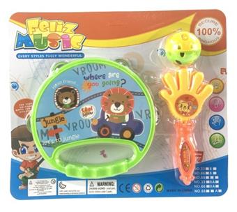 Cartoon Ringdrum with Hand Patting Ling   ITEM NO.： W037062