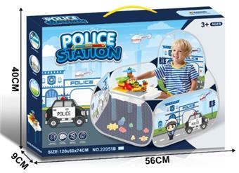 Police toy tent building block set   ITEM NO.： W040204
