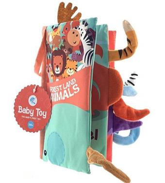 Forest animal three-dimensional tail cloth book   ITEM NO.： W039306