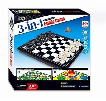 Three in One Chessboard (GCC)   ITEM NO.： W039497
