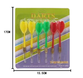 Six colored dart   ITEM NO.： W040184