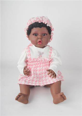 Vinyl Black Skin Heavy Body Doll (American Black)   ITEM NO.： W019025