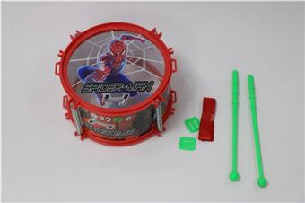 Spider Man Jazz Drum Percussion Instrument Children's Hand Beating Drum Early Education Children's Cartoon Ringdrum Baby Toy   ITEM NO.： W022384