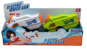 Electric water gun double (mixed with 2 colors, excluding water bottle)   ITEM NO.： W036470