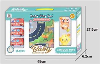 Baby fitness carpet, fire truck, bell ringing game set   ITEM NO.： W019664