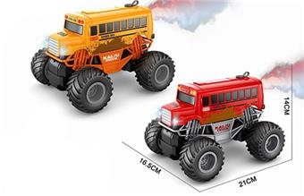 1: 16 Five way school bus spray non charging climbing car (not including electricity)   ITEM NO.： W021166