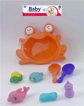 (Bathroom toy frog basin ocean 2 mixed)   ITEM NO.： W035143