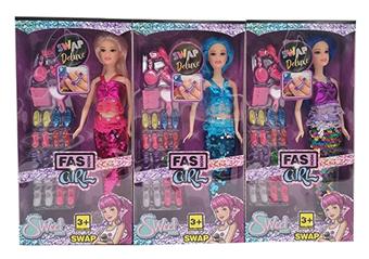 11.5-inch live action Barbie fashion fish strap shoes vacuum formed 3 mixed styles   ITEM NO.： W033250