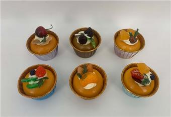Simulated paper cup fruit bread refrigerator sticker   ITEM NO.： W036504