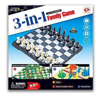 Three in One Chessboard (GCC)   ITEM NO.： W039541