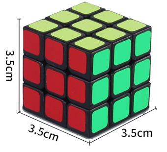 3.5CM Black Sticker Cube (12PCS)   ITEM NO.： W033508