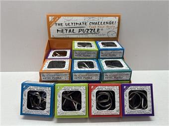 Metal Intelligence Ring Release Nine Chain Metal PUZZLES Stress Relieving Toy   ITEM NO.： W023716