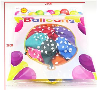 25 circular dot patterned balloons   ITEM NO.： W034908