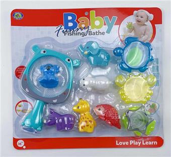 (Bathroom Hippopotamus Net Fishing Animal Single)   ITEM NO.： W035090
