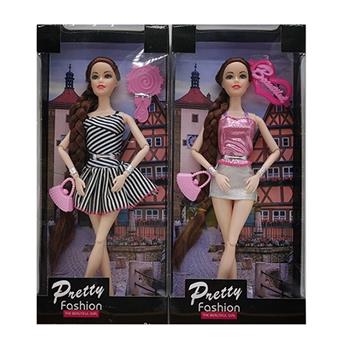 11.5-inch full body fashion Barbie with bracelet, handbag, mirror, 2 mixed styles   ITEM NO.： W033318