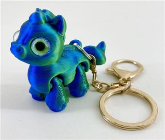 6CM horse keychain gold ring   ITEM NO.： W025093