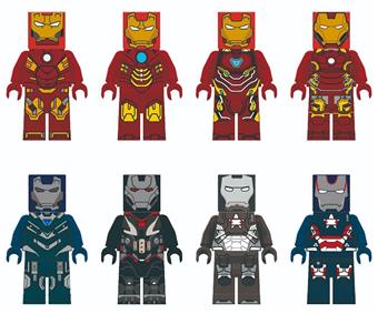 Marvel hero Iron Man (square headed) with weapons   ITEM NO.： W031627
