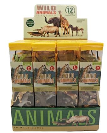 Set of 12 wild animals (12pcs/box)   ITEM NO.： W034298
