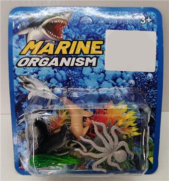 8 marine animals+4 accessories - PVC sheet pack   ITEM NO.： W020939