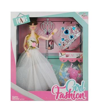 New high-end box 11.5 inch solid Barbie pendant with large crown magic wand accessories   ITEM NO.： W033344