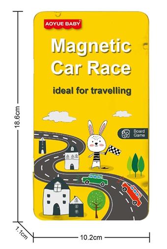 Racing Chess (Magnetic Iron Box) Portable Game Chess Pocket Chess Children's Board Game   ITEM NO.： W034281