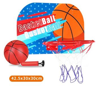Suspended iron frame wooden basketball board   ITEM NO.： W030613