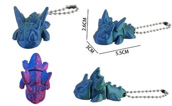 3D Little Flying Dragon Keychain (2-color mixed)   ITEM NO.： W030406