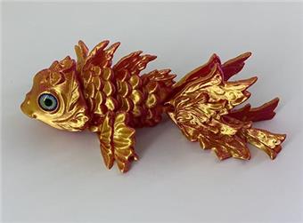 15CM convex eyed goldfish   ITEM NO.： W025175