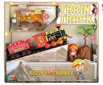 Red track train scene boxed   ITEM NO.： W034452