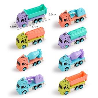 4 types of 4-color regenerative engineering vehicles   ITEM NO.： W034935